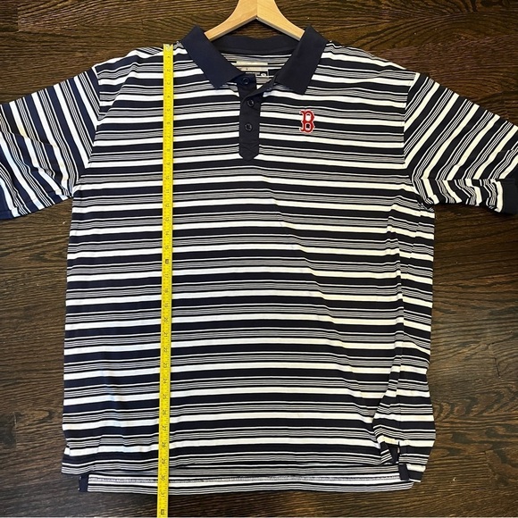 Men’s | MLB Boston Red Sox Striped Polo | XXL - Picture 7 of 7
